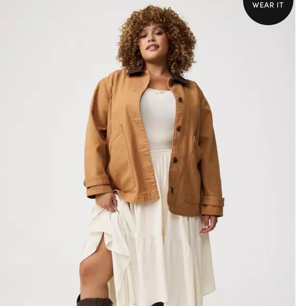 Plus Size Barn Jacket